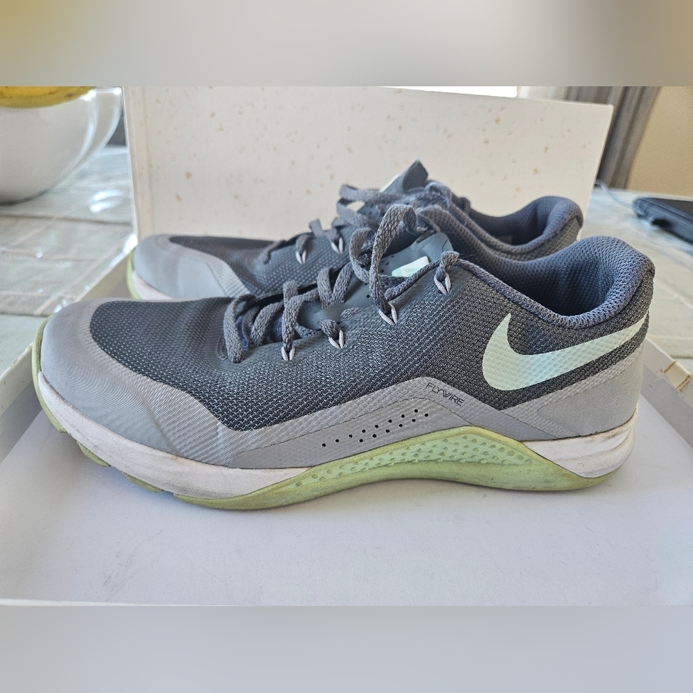 Womens Size 9 NIKE METCON REPPER DSX Dark Grey Green Trainers Sneakers